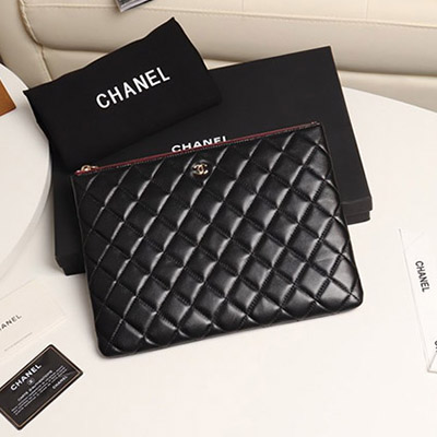 샤넬 파우치 클러치 백 A82545( 램스킨) 27cm