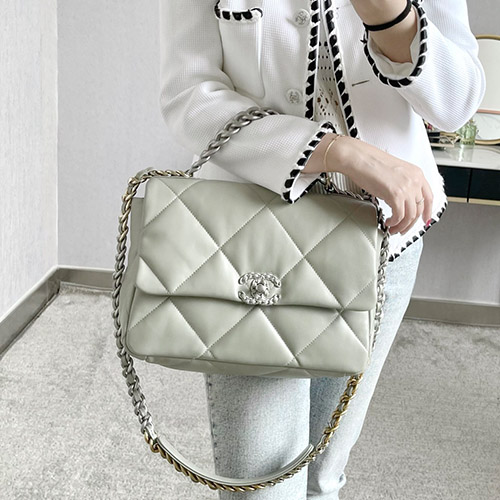샤넬 19백 플랩백 AS1161 / 30cm (은장)