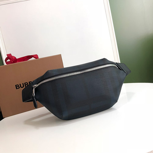 버버리 미디엄 런던 체크 레더 범 백80142371