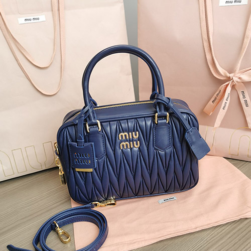 미우미우 마테라쎄 탑 핸들백 5BB124 (24cm)