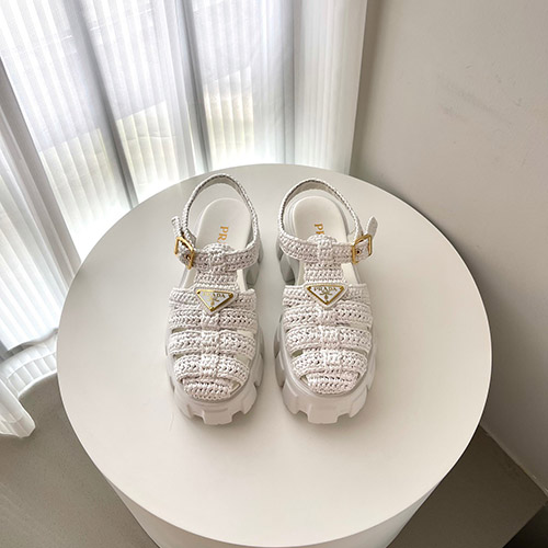 프라다신상 여성 샌들 (굽높이 6cm)PD2305013