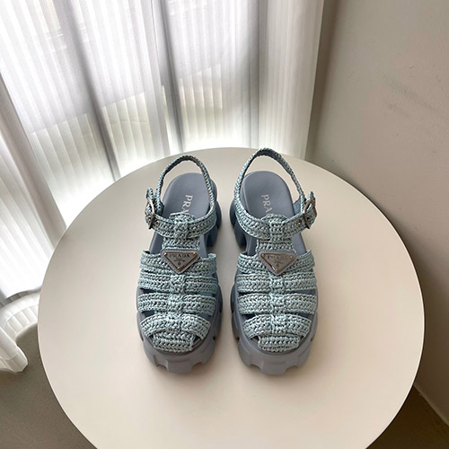 프라다신상 여성 샌들 (굽높이 6cm)PD2305013