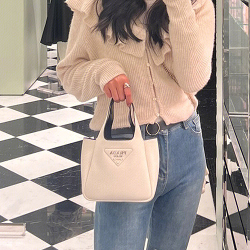 프라다 레드 미니 핸드백 1BA349