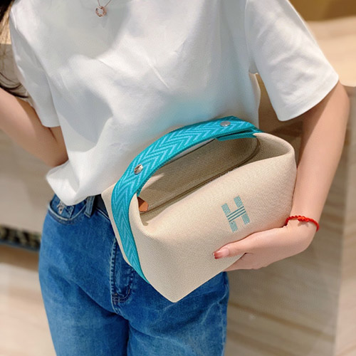 에르메스 브리드 어 브랙 케이스 캔버스 H103351M01 / 21cm / 25cm