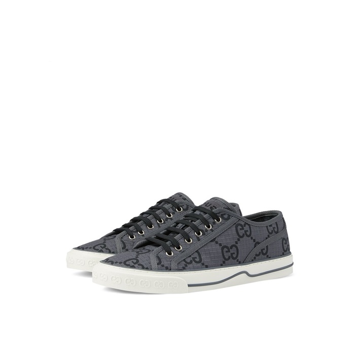 구찌 남성 그레이 테니스 스니커즈 - Gucci Mens Tennis Sneakers - gus5116x
