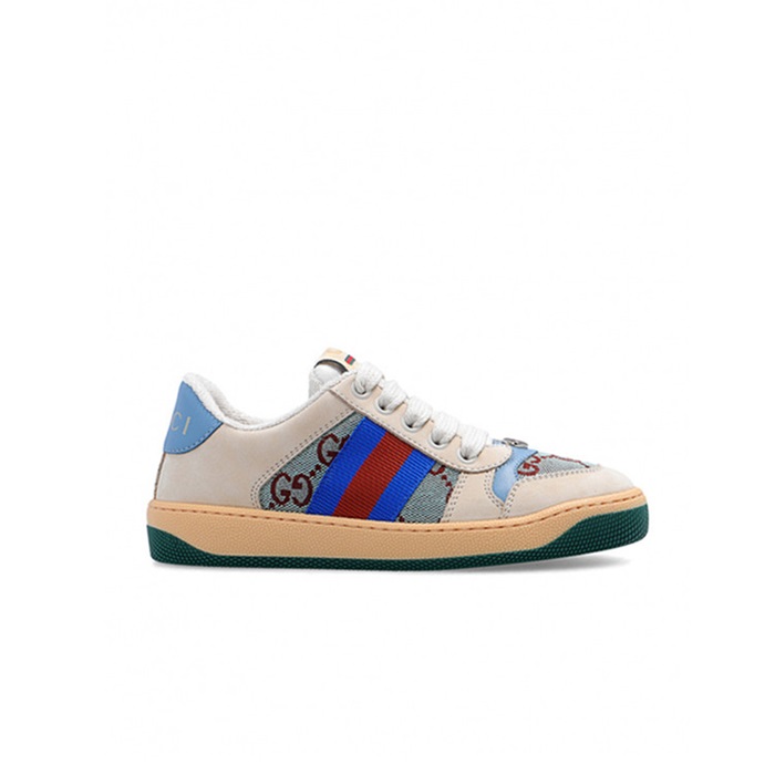 구찌 남/녀 GG 스크리너 블루 스니커즈 【매장-120만원대】 - Gucci Unisex Blue Sneakers - gu5035x