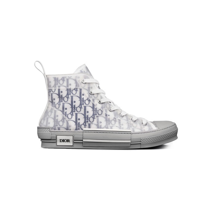 디올 남성 B23 하이탑 오블리크 캔버스 화이트/네이비 스니커즈 【매장-180만원대】 - Dior Mens White Sneakers - di5718x