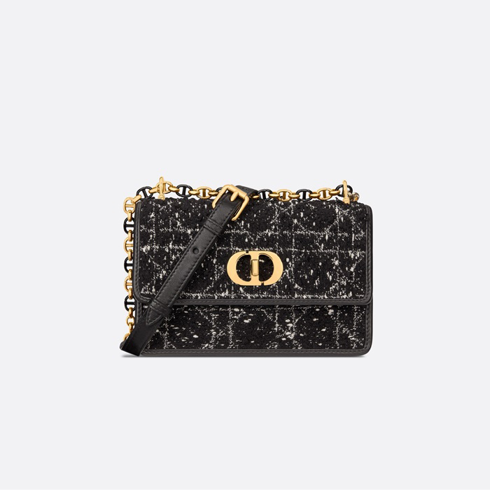 디올 미스 카로 미니백 블랙 트위드 S5169UMFY - Dior Miss Caro Mini Bag Black Tweed