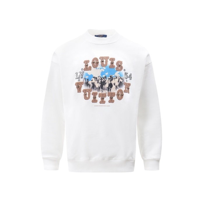 루이비통 남성 라운드 맨투맨 - Louis vuitton Mens Round Tshirt - lvc5571x