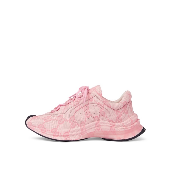 구찌 남/녀 핑크 라이톤 - Gucci Unisex Pink Sneakers - gus7128x