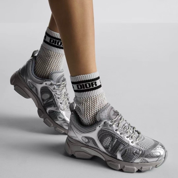 디올 여성 실버 스니커즈 - Dior Womens Silver Sneakers - dis5401x