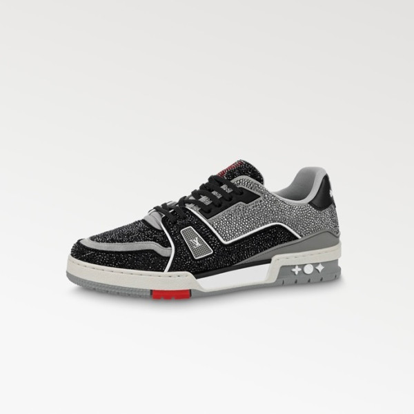 루이비통 남/녀 블랙 스니커즈 - Louis vuitton Unisex Black Sneakers - lv6083x