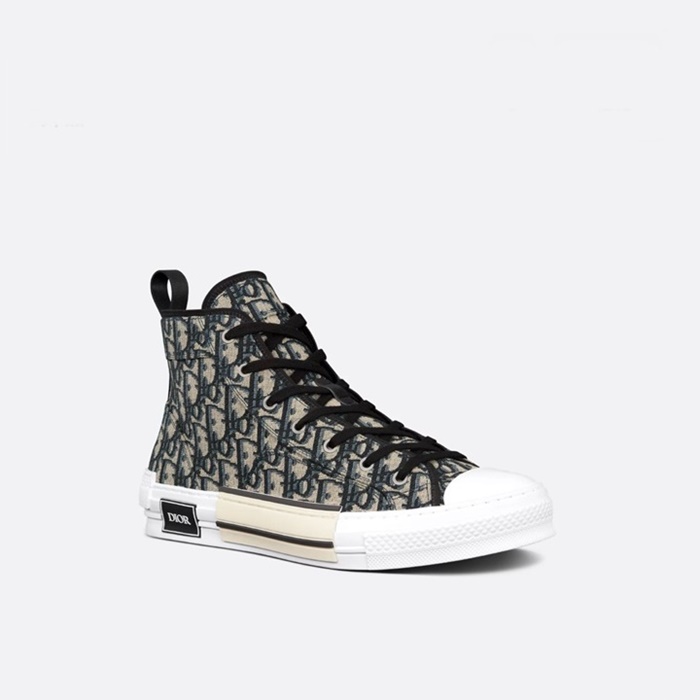 디올 남/녀 오블리크 하이탑 스니커즈 - Dior Unisex Oblique High-top Sneaker - dis5631x