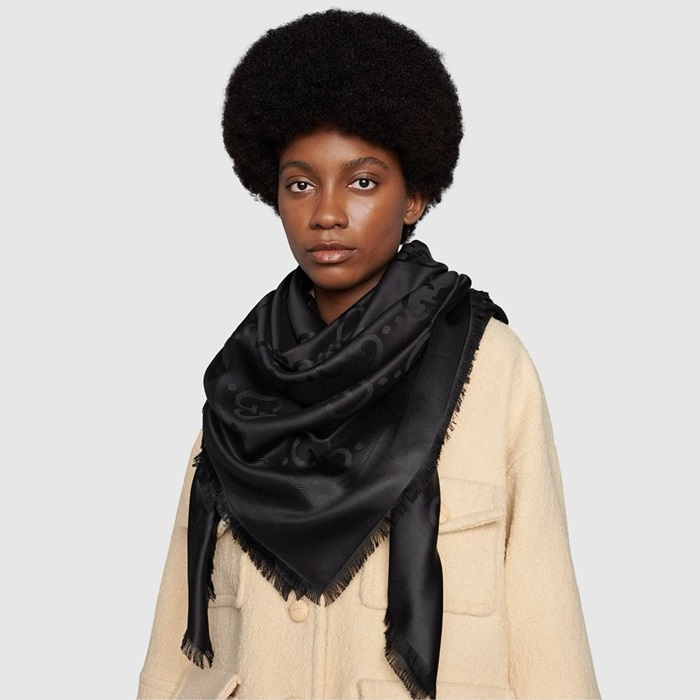 구찌 여성 블랙 스카프 - Gucci Womens Black Scarf - acc7716x