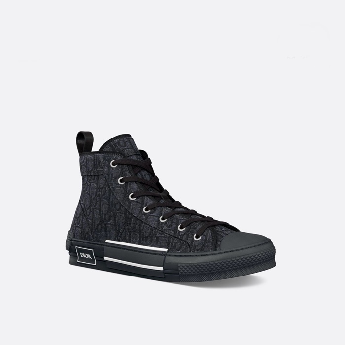 디올 남/녀 오블리크 하이탑 스니커즈 - Dior Unisex Oblique High-top Sneaker - dis5630x