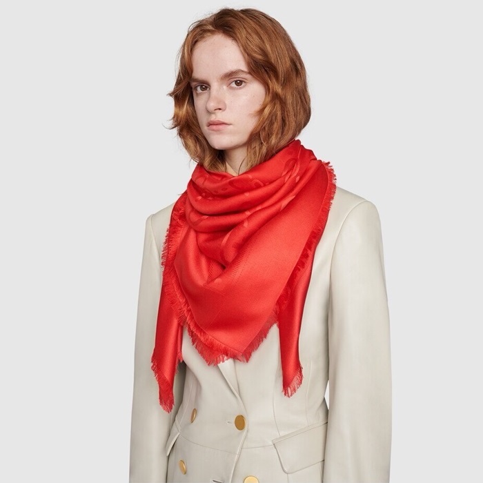 구찌 여성 레드 스카프 - Gucci Womens Red Scarf - acc7718x