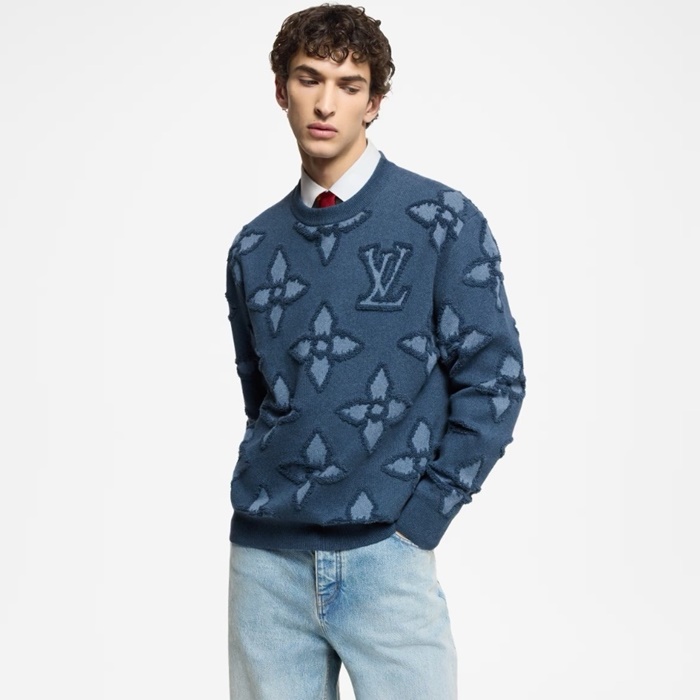 루이비통 남성 라운드 스웨터 - Louis vuitton Mens Round Sweater - lvc7616x