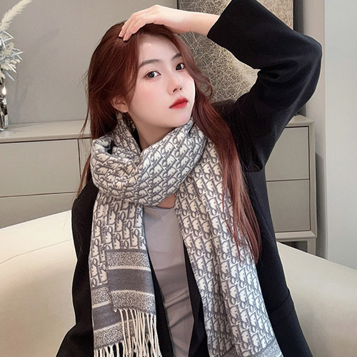 디올 여성 오블리크 머플러 [100% 캐시미어] 51DOB209L080 - Dior Oblique Scarf