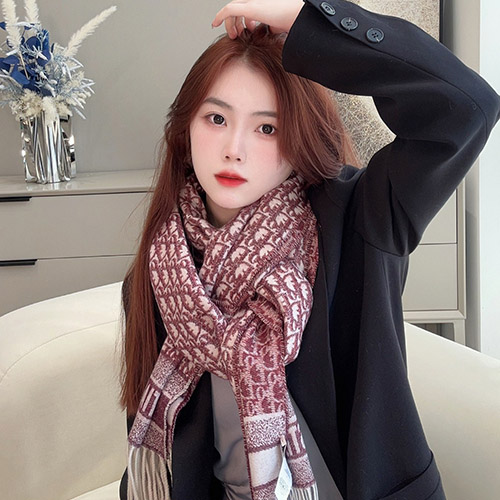 디올 여성 오블리크 머플러 [100% 캐시미어] 35DOB200I608-1 - Dior Oblique Scarf