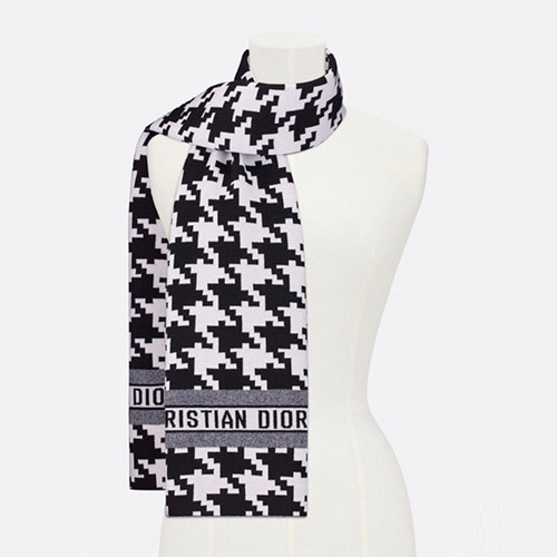 디올 30 몽테뉴 스카프 머플러 캐시미어 울 하운즈투스 21PDP311I050 C933 - 30 MONTAIGNE SCARF