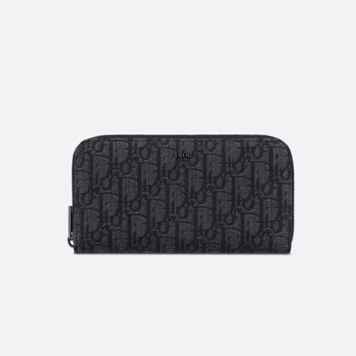디올 남성 지퍼 장지갑 - Dior Mens Black Zippy Wallets - di5673x