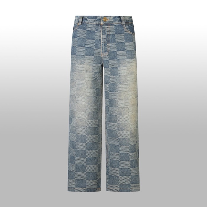 루이비통 남성 데님 재킷 - Louis vuitton Mens Denim Jacket - lvc5019x