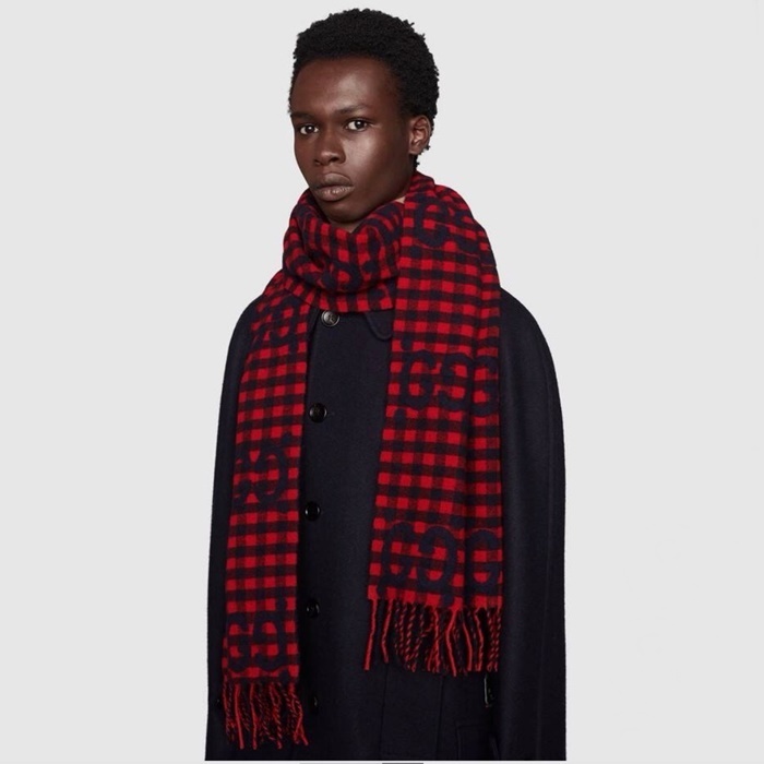 구찌 여성 레드 머플러 - Gucci Womens Red Muffler - acc7349x