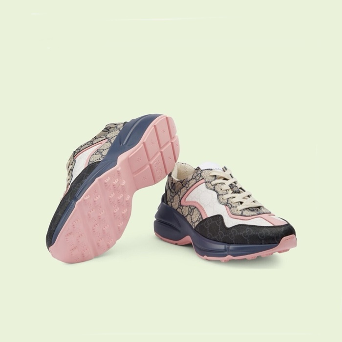 구찌 여성 핑크 라이톤 - Gucci Womens Pink Sneakers - gus7621x