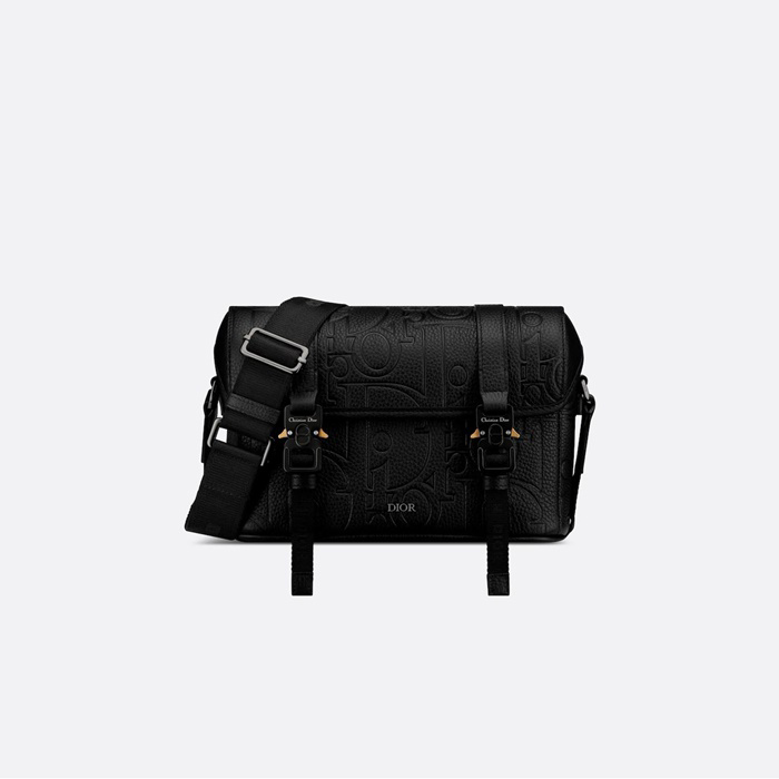 디올 히트 로드 메신저백 플랩 디올 그래비티 레더 그레인드 카프스킨 1ESPO333LLG - Dior Hit the Road Messenger Bag with Flap Dior Gravity Leather Grained Calfskin