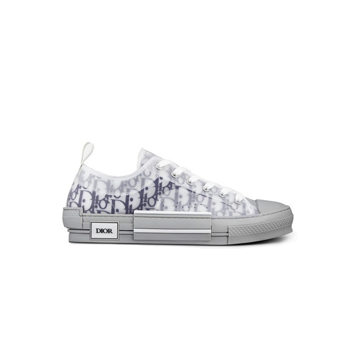 디올 남성 B23 로우탑 오블리크 캔버스 화이트/네이비 스니커즈 【매장-180만원대】 - Dior Mens White Sneakers - di5717x