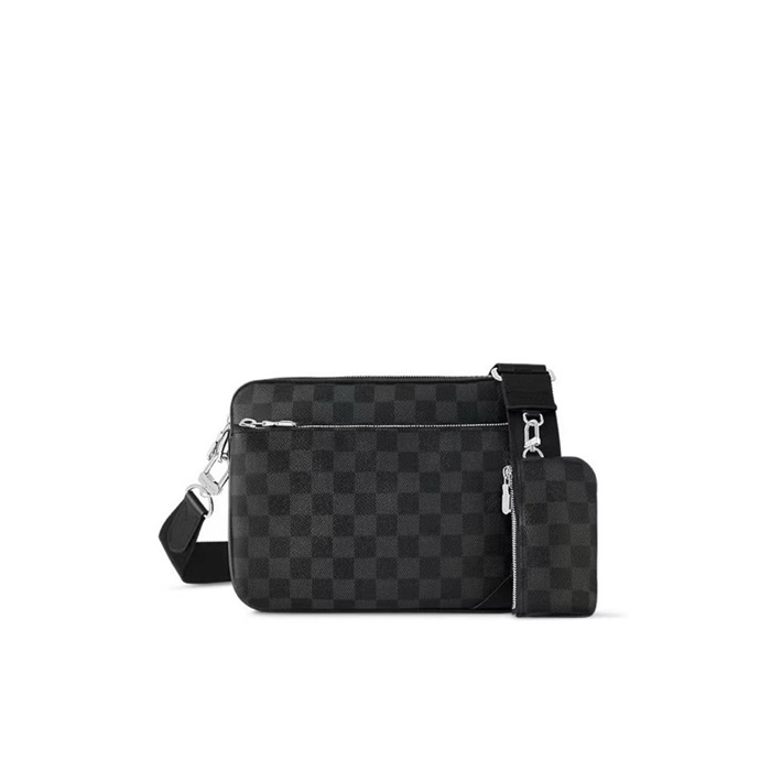 루이비통 남성 트리오 메신저 백 N40519 - Louis vuitton Mens Damier Graphite Bag