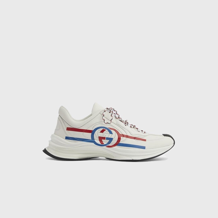 구찌 남/녀 런 화이트 스니커즈 【매장-160만원대】 - Gucci Unisex White Sneakers - gu5974x