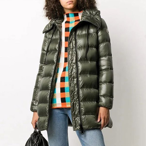 몽클레르 수엔 롱 다운 자켓 그린/핑크/베이지 1B20000 - Moncler Suyen Long Down Jacket Green