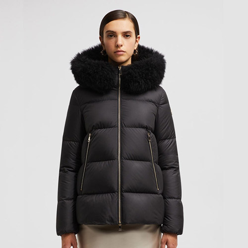 몽클레르 라이체퍼 쇼트 다운 자켓 블랙 24FW 1A00174 - Moncler Laichefur Short Down Jacke