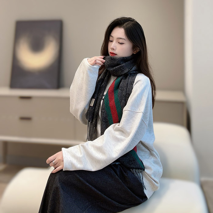 구찌 GG 자카드 머플러 - Gucci GG Jacquard Scarf - acc7885x