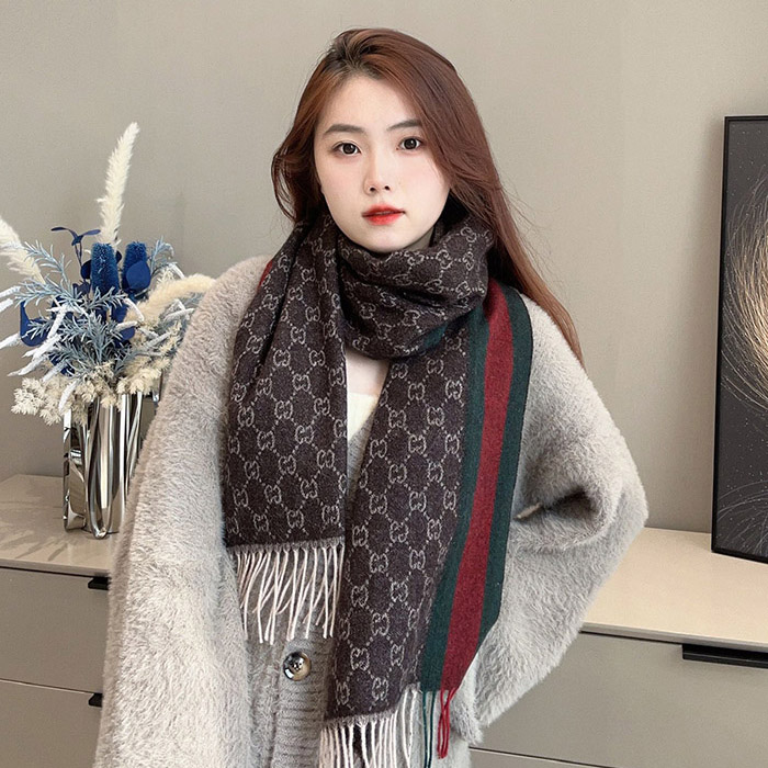 구찌 GG 자카드 머플러 - Gucci GG Jacquard Scarf - acc7883x