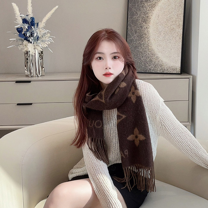 루이비통 레이캬비크 스카프 다크 브라운 M78125
