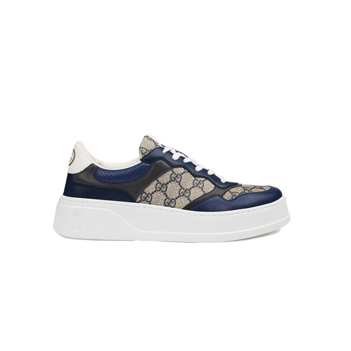 구찌 남/녀 GG 슈프림 캔버스 네이비 스니커즈 【매장-140만원대】 - Gucci Unisex Navy Sneakers - gu5022x