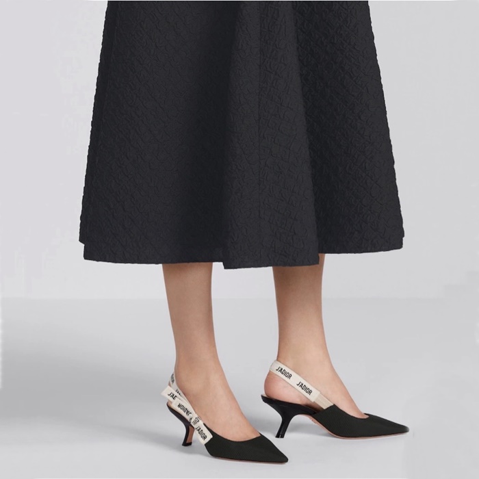 디올 여성 JADIOR 슬링백 펌프스 - Dior Womens Black Pumps - dis5574x