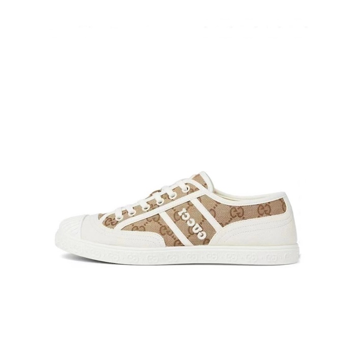 구찌 남/녀 카멜 스니커즈 - Gucci Unisex Camel Sneakers - gus7348x