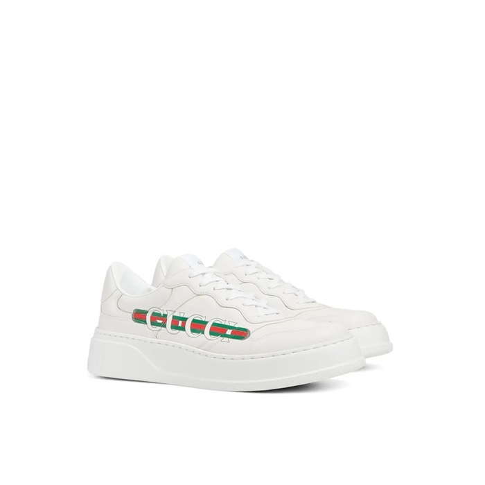 구찌 남성 화이트 스니커즈 - Gucci Mens White Sneaker - gus7587x