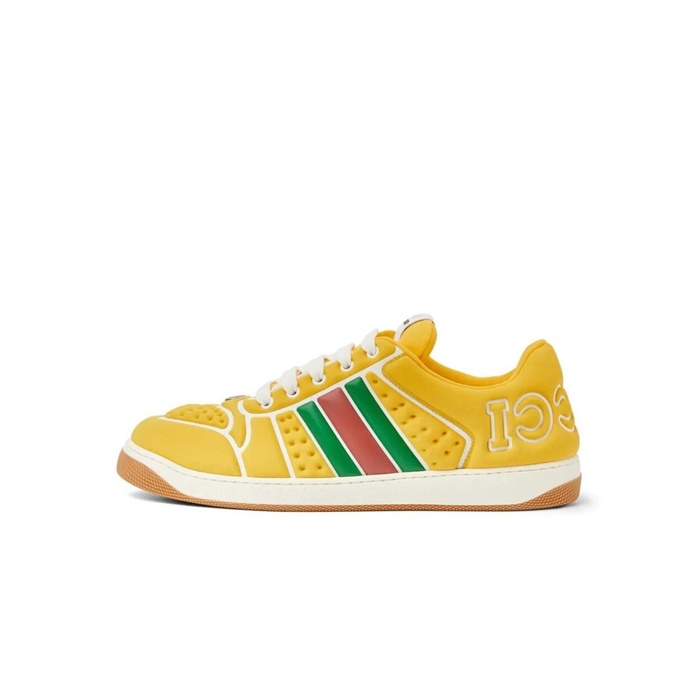 구찌 남성 옐로우 스니커즈 - Gucci Mens Screener Sneakers - gus7742x