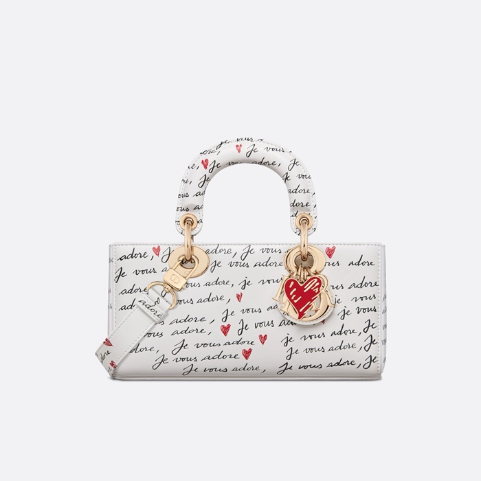 디올 아무르 레이디 디조이 스몰백 화이트 M0613OBYE_M933 - Dior Amour Lady D-Joy Small Bag White