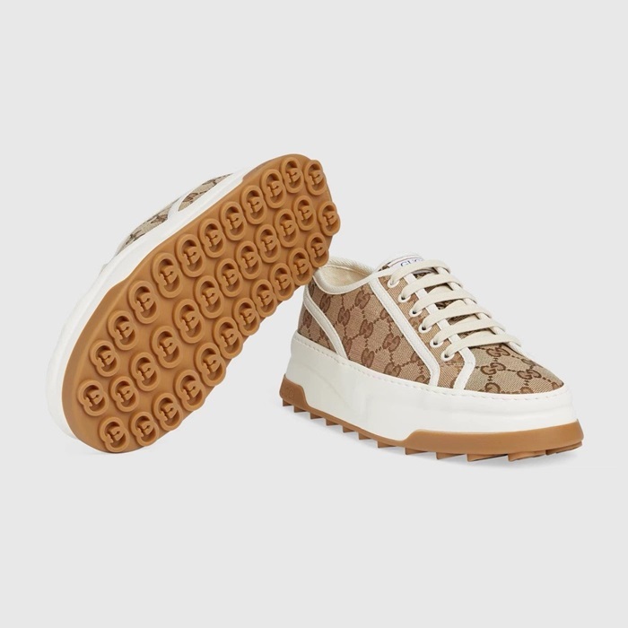 구찌 남/녀 베이지 스니커즈 - Gucci Unisex Beige Sneakers - gus5537x