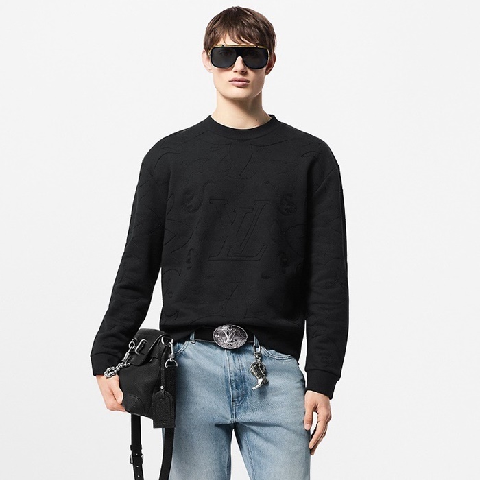 루이비통 남성 라운드 맨투맨 - Louis vuitton Mens Round Tshirt - lvc7002x