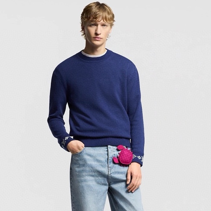 루이비통 남성 라운드 스웨터 - Louis vuitton Mens Round Sweater - lvc7596x