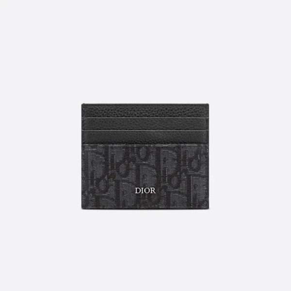 디올 남성 블랙 카드 지갑 - Dior Mens Black Card Wallets - di5372x