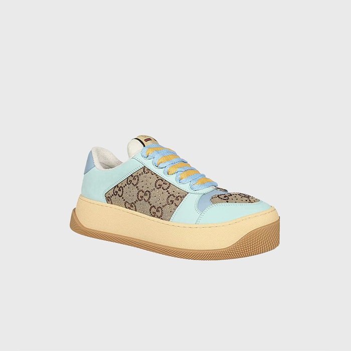 구찌 여성 스크리너 GG 민트 캔버스 스니커즈 【매장-150만원대】 - Gucci Womens Mint Sneakers - gu5045x
