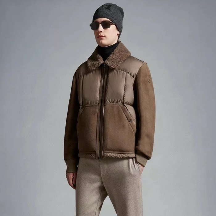 몽클레어 남성 가죽 자켓 - Moncler Mens Leather Jacket - moc5633x