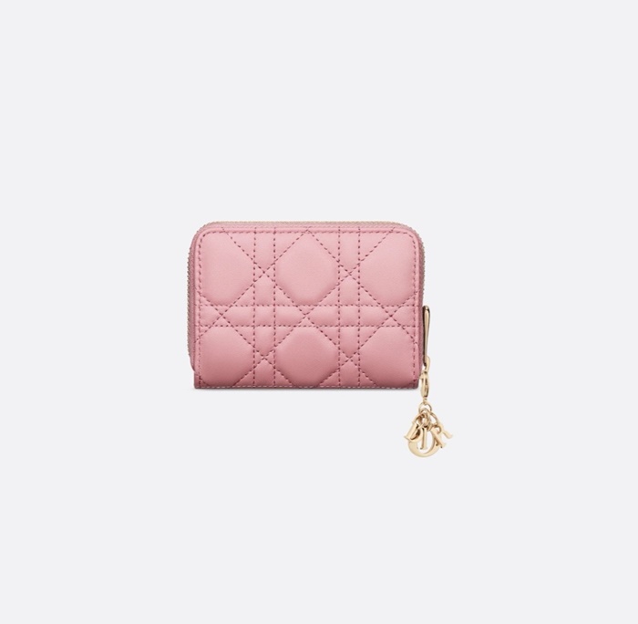 디올 여성 핑크 카드 지갑 - Dior Womens Pink Card Wallet - diw7178x